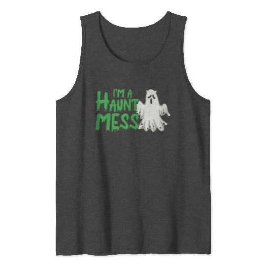 Halloween Paranormal Ghost Hunters Horror Fans Tank Tops