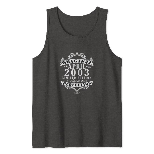 April 2003, anniversary April 2003. Tank Tops