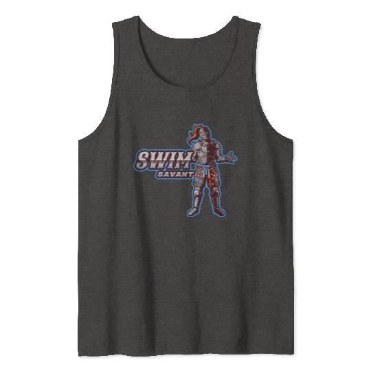 Swim Savant | Knight With Swim Trunks Tank Tops