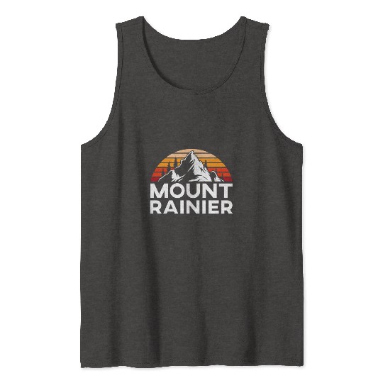 Mount Rainier Mountaineer Summit Sport Hiking Tank Tops