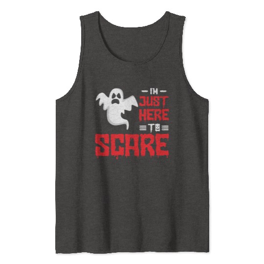 Halloween Paranormal Ghost Hunters Horror Fans Tank Tops
