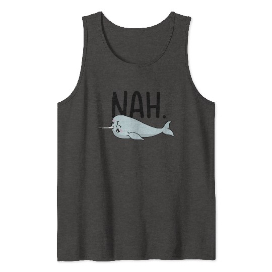 Procrastinating Narwhal Lover Aquatic Animals Tank Tops