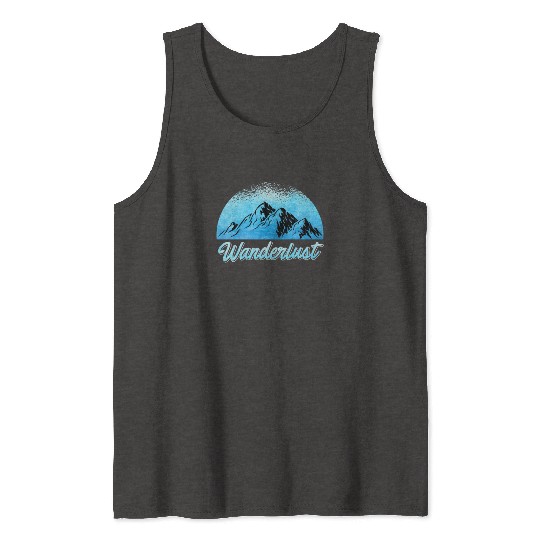 Wanderlust Mountaineer Hiker Summit sport Tank Tops