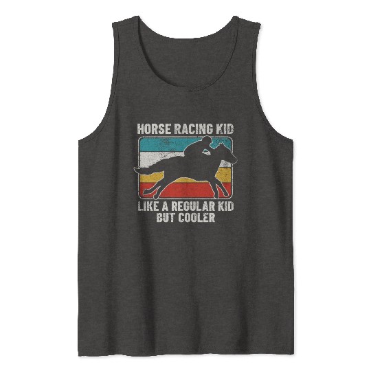 Horse Racing Kid Horse Racing Tank Tops