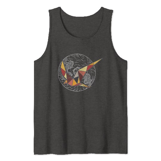 geometric bird Tank Tops