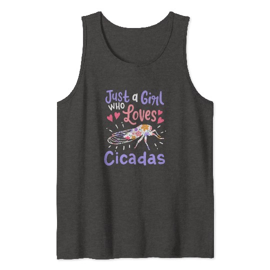 Cicada Insect Cicada Lover Tank Tops