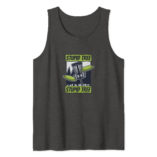 Stupid Tree Buddy Player Pro Frisbee Professional Tank Tops