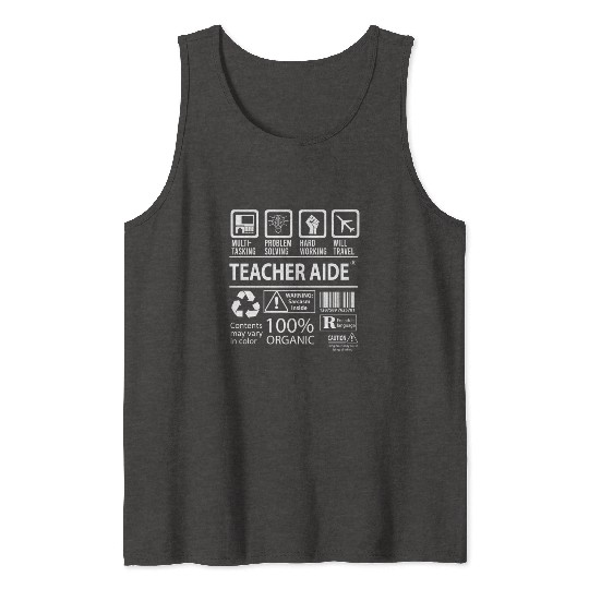 Teacher Aide Tank Tops - Multitasking Job Gift Item