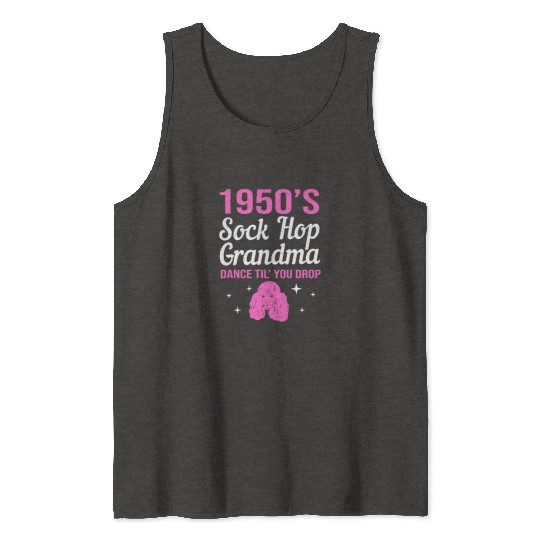 Retro Dance 1950s Sock Hop Dancing Grandma Tank Tops