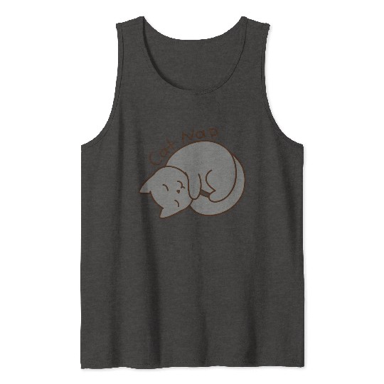 Cat Nap Tank Tops