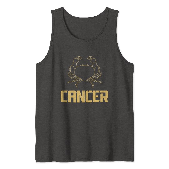 Cancer Zodiac Sign, astrology design, the crab Tank Tops