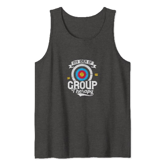 My Idea Of Group Therapy Bow & Arrows Target Arche Tank Tops