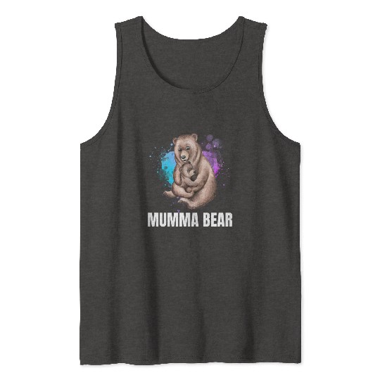 Mumma Bear, Mother's Day, Mom Tank Tops