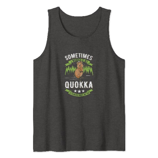 Quokka Gift Short-tailed Kangaroo Tank Tops