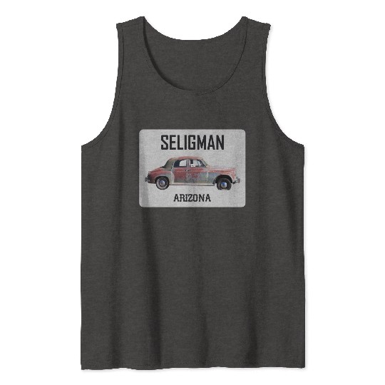 Old car city of Seligman in Arizonna, US Route 66 Tank Tops