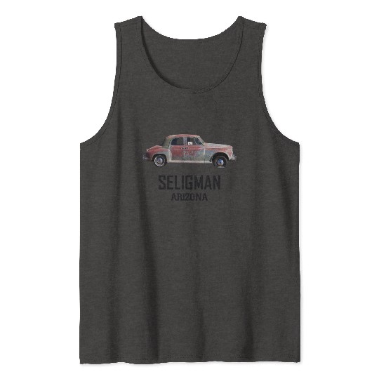 Old car city of Seligman in Arizonna, US Route 66 Tank Tops