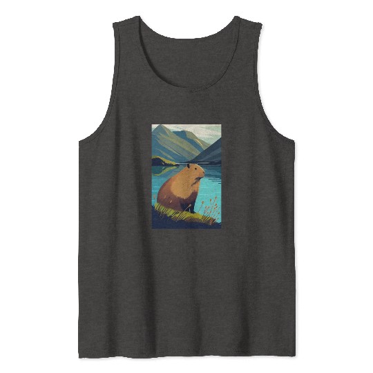Capybara Nature Capibara Tank Tops