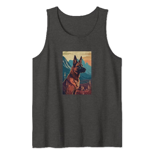 Belgian Malinois Nature Tank Tops