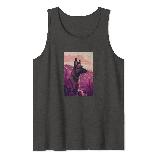 Belgian Malinois Nature Tank Tops