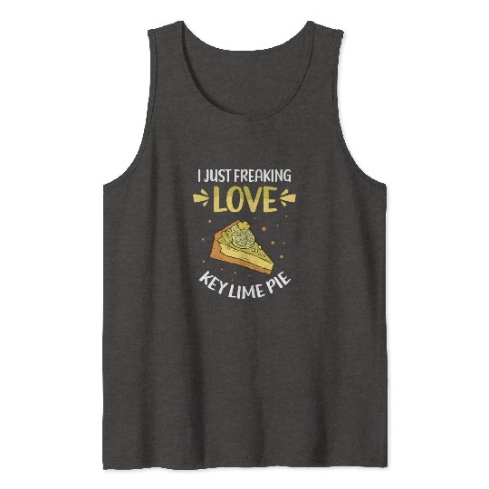 Pies Lover Love Key Lime Pie Tank Tops