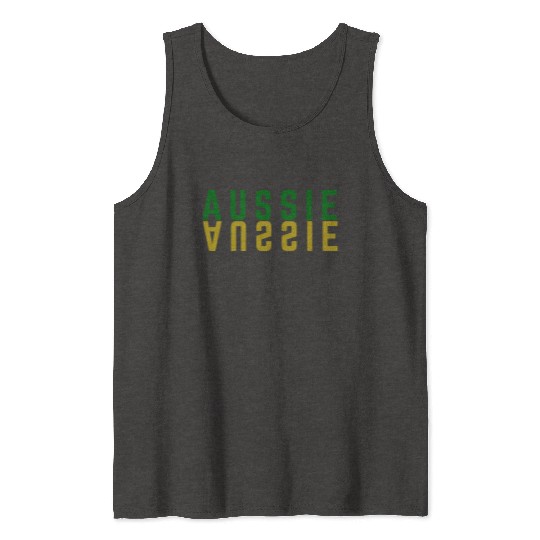 Aussie text, Australian lovers design Tank Tops