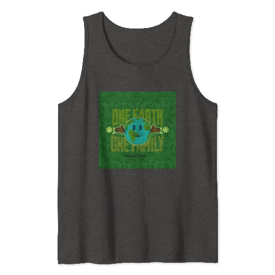 One Earth One Family (Sustainable for earth day) Tank Tops