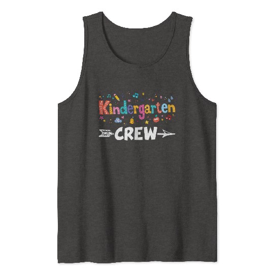 Kindergarten Crew Teacher Team Kinder squad Tank Tops