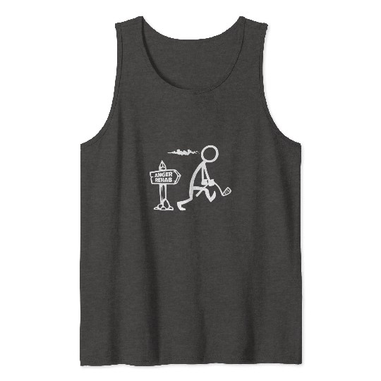 Funny Golf Apparel, Angry Golfer Walks By Anger Re Tank Tops