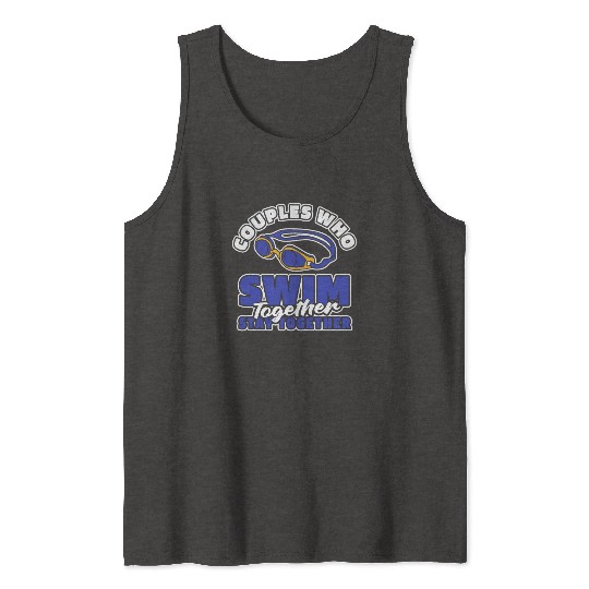 Swimming Swimmer Couple Tank Tops