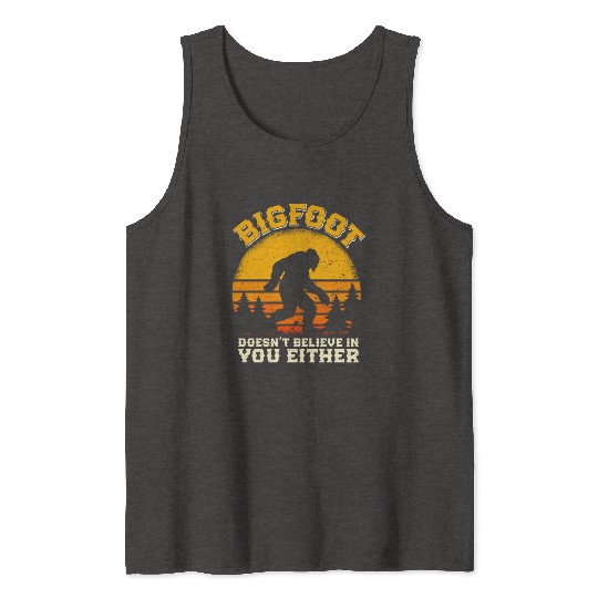 Bigfoot Mountain fan Hiker funny Nature boy Tank Tops