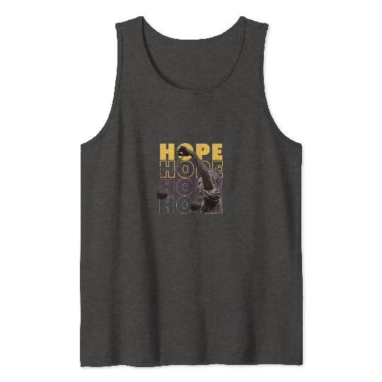 Black and yellow modern hope Tank Tops