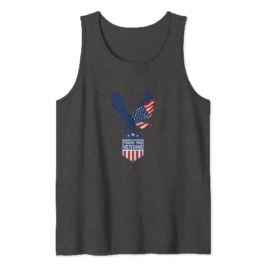 Happy Memorial Day Thank you Veterans American Tank Tops