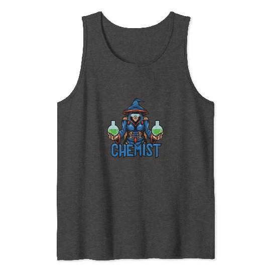 Funny science chemist elements chemists wizard lab Tank Tops