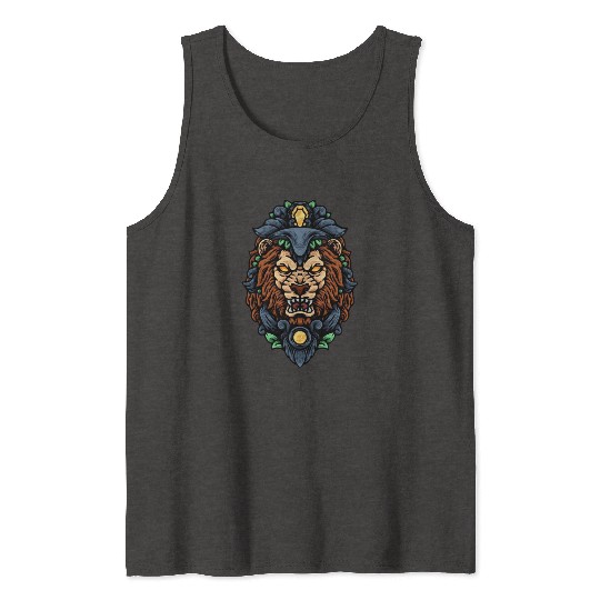 The Head Of Lion King Tank Tops