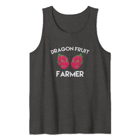 Dragon Fruit Farmer Outfit Love Tropical Food Tank Tops