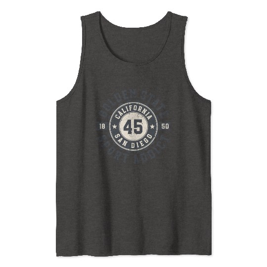 California Golden State San Diego Sport Addict Tank Tops