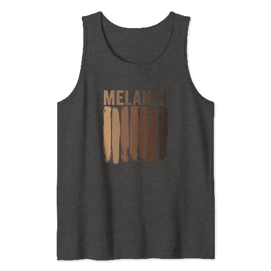 Melanin shades Black Pride Tank Tops