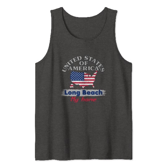 United States of America - Long Beach my home - us Tank Tops