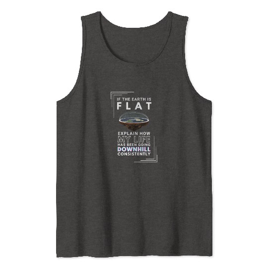 FLAT EARTH Tank Tops