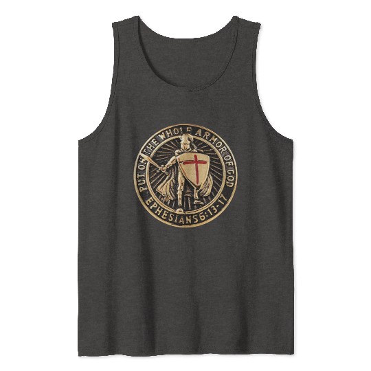 Armor Of God Christian Knight Tank Tops