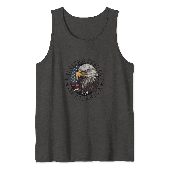 Proud American Independence Day Freedom Tank Tops
