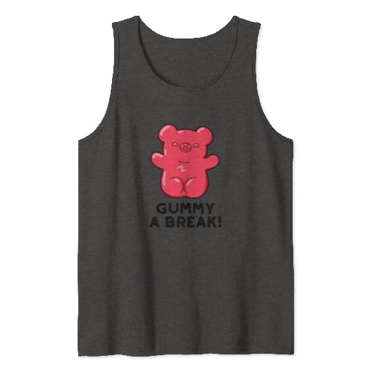 Gummy A Bread Cute Candy Tank Tops