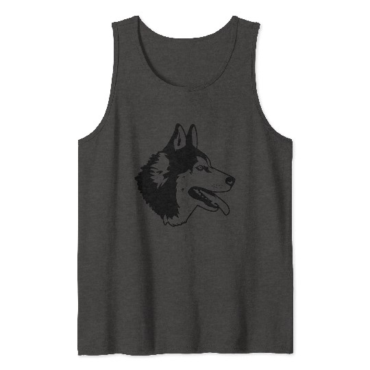 husky dog Tank Tops
