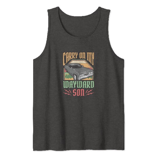 Carry On My Wayward Son Supernatural Tank Tops