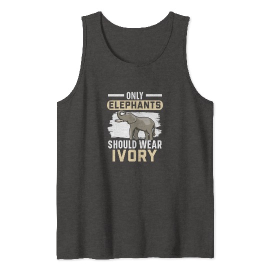 Elephant Lover Wildlife Animal Zoo Zookeeper Tank Tops