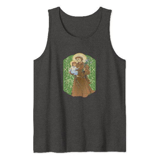 St Anthony of Padua Cute Catholic Tank Tops