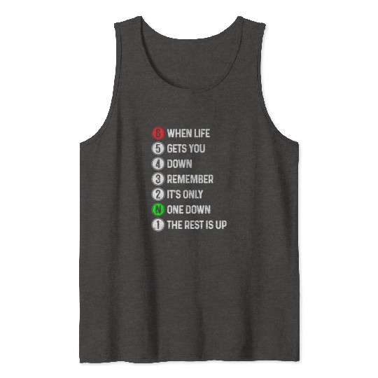 Motorcycle Shift Saying Motocross Motorbike Biker Tank Tops