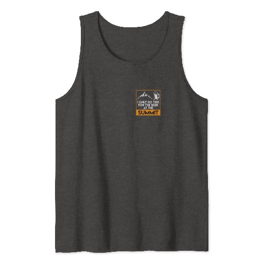 Summit Beer fan Wanderlust Mountain lover Hiker Tank Tops