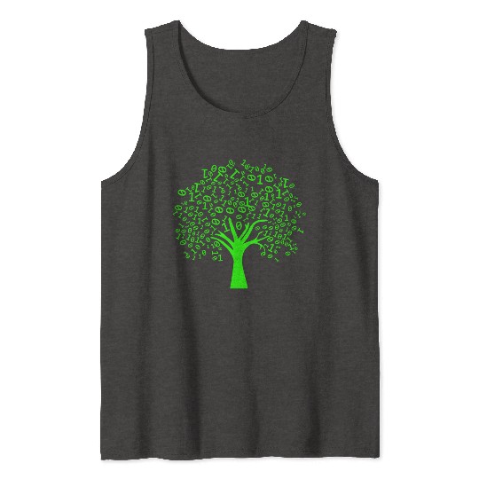 Funny Binary Tree Computer Science Coding Tank Tops