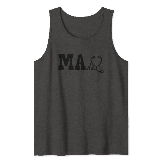 Ma Medical Assistant And Stethoscope Medical Assis Tank Tops